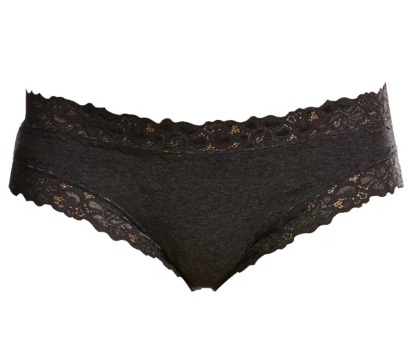 Parisienne Cotton Marle Bikini Charcoal