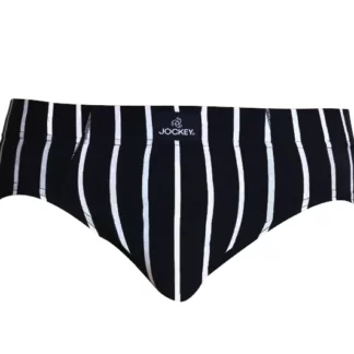 Sports Stripe Brief Black