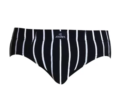 Sports Stripe Brief Black