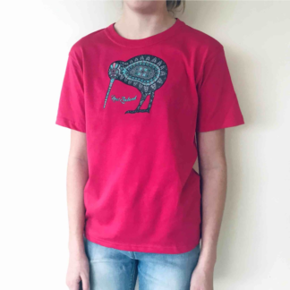 378kp kids pink kiwi batik tee 1