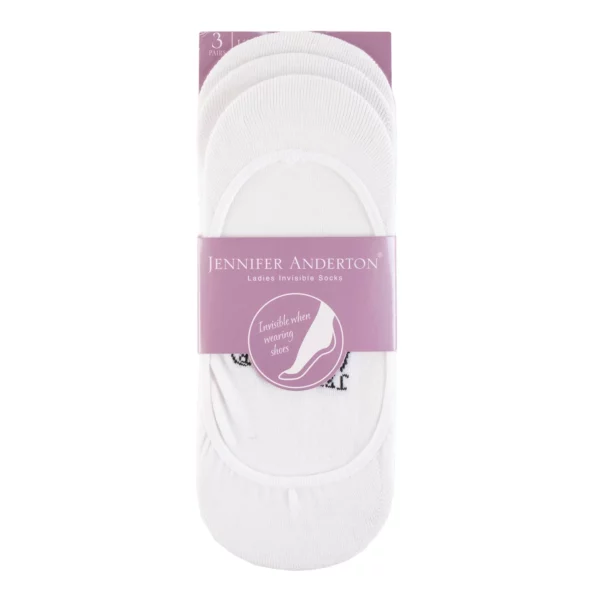 Jennifer Anderton Invisible Socks White