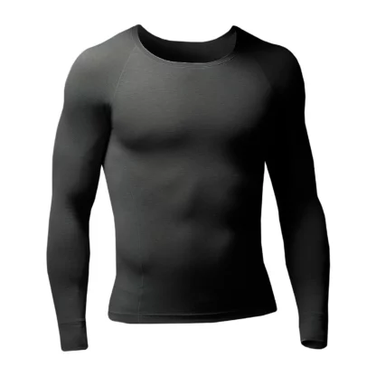 Lightweight Long Sleeved Vest Black 2