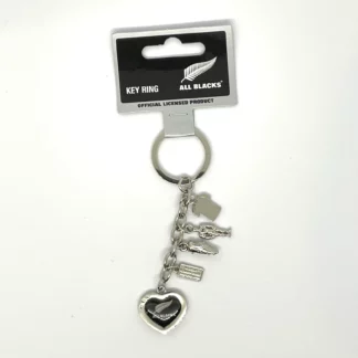 All Blacks Charm Key ring