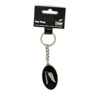 All Blacks Oval Key Ring