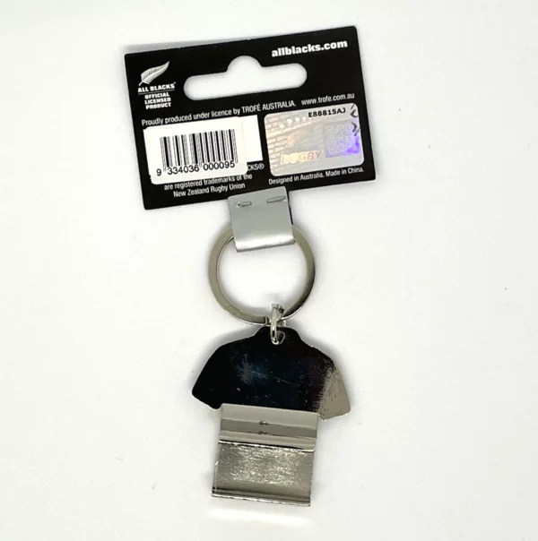 All Blacks Rugby JerseyBottle Opener Key Ring back