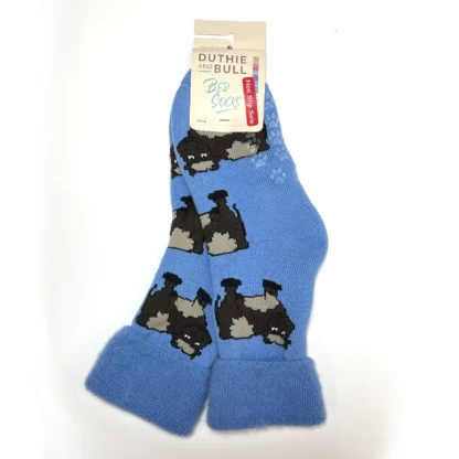 Cow Bed Sock Blue