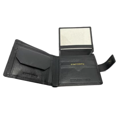 Mens Leather Wallet Black 2