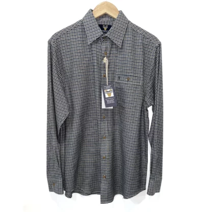 Vonnella Winter Shirt Navy Taupe Check GG6525