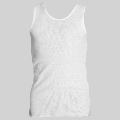 eyelet athletic singlet white