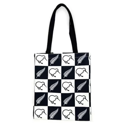 BG901 1 Kiwi Fern Bag Black White