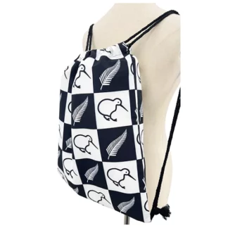 BG902 2 Kiwi Fern Bag Black White