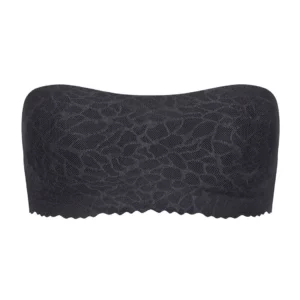 Lace Strapless Crop sloggi Zero Feel Bandeau Bra Black 1