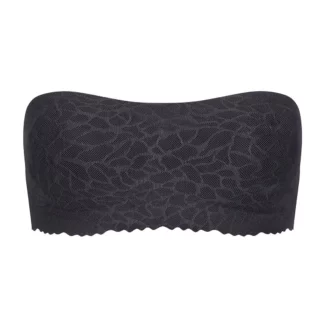 Lace Strapless Crop sloggi Zero Feel Bandeau Bra Black 1