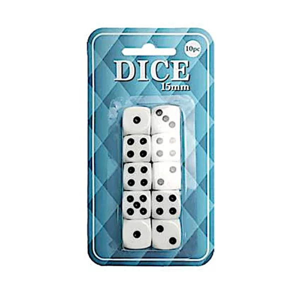 10 Plastic Dice