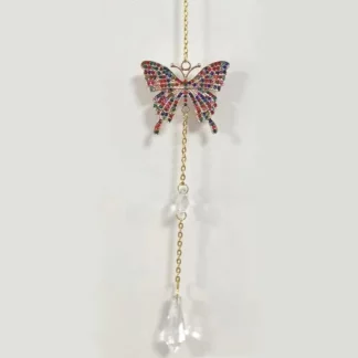 BLC071 Multi Colour Crystal Butterfly