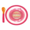 Bowl and Spoon Set Pink