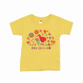 Kids Kiwi and Flowers Tee