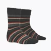 MX206 Striped Sock Charcoal