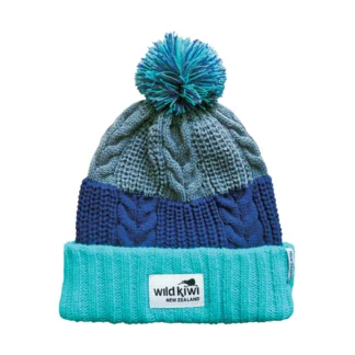 Wild Kiwi Pom Pom Beanie Turquoise 365B