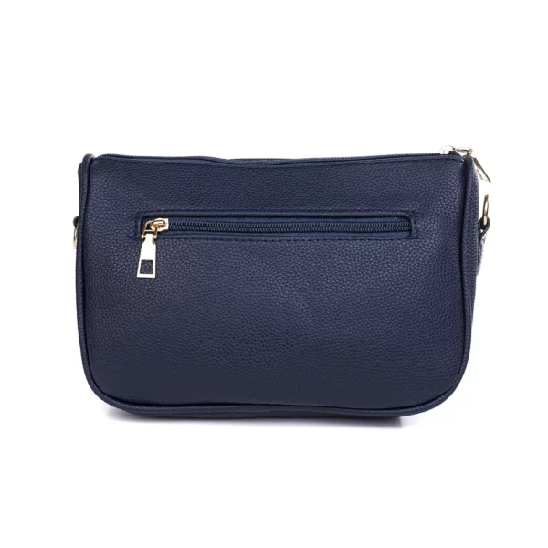 b6110N Navy Crossbody:Shoulder Bag with Wide Strap 2