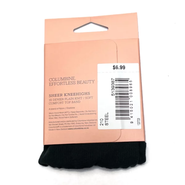 Columbine Sheer Kneehighs steel 2