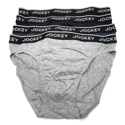 Jockey Brief 4 Pack MYFQ4Z A35 Greys 1