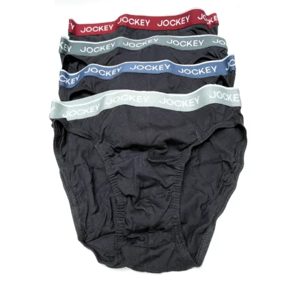 Jockey Brief 4 Pack MYFQ4Z OLA Black 1