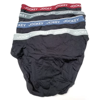 Jockey Brief 4 Pack MYFQ4Z OLA Black 2