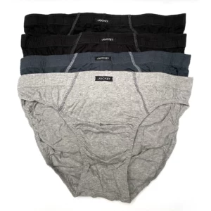 Jockey Cotton Brief 4 Pack M09014 A35 Greys 1