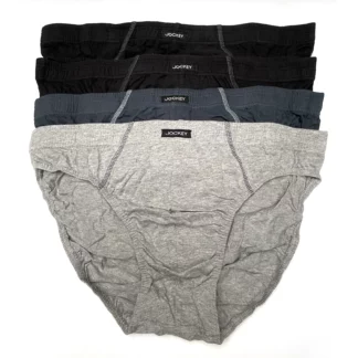 Jockey Cotton Brief 4 Pack M09014 A35 Greys 1