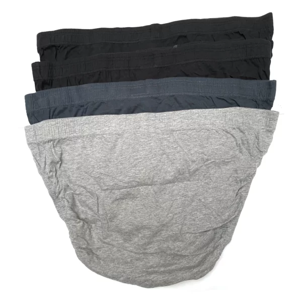 Jockey Cotton Brief 4 Pack M09014 A35 Greys 2