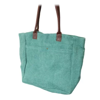 Tahiti Soft Jute Bag Turquoise 1