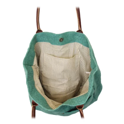 Tahiti Soft Jute Bag Turquoise 2