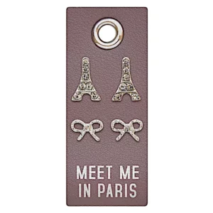 silver stud earrings meet me in paris