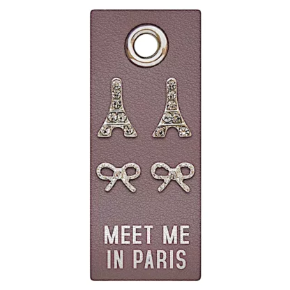 silver stud earrings meet me in paris