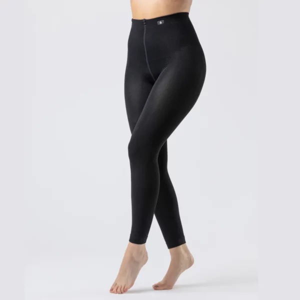 heat holders ladies black footless tights 2