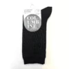 columbine merino comfort sock black front