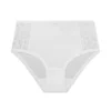 cotton lace full brief white 1
