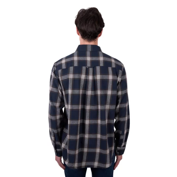 dux bak lyon thermal shirt navy tan 3