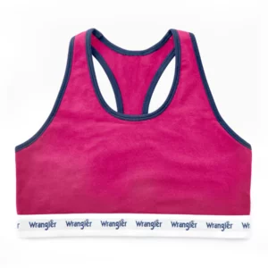 wrangler crop top pink