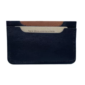 baron koru card holder black tan 1