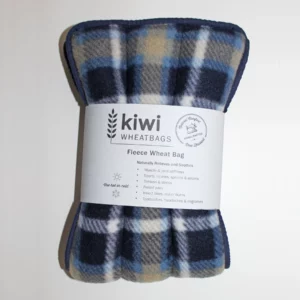 bluecheck polarfleece wheat bag 1
