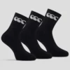 ccc sport crew sock 3 pack black 1