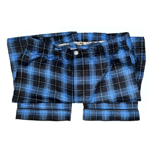 lichfield brushed cotton pyjamas pants blue