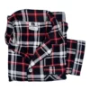 lichfield brushed cotton pyjamas top red