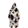 pure western adults cow print snuggle hoodie 6
