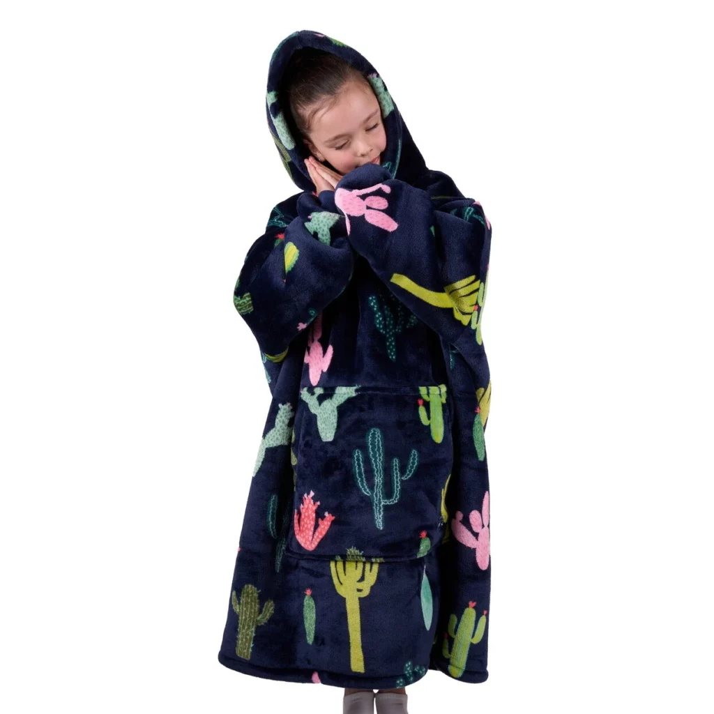 pure western childrens cactus snuggle hoodie 1