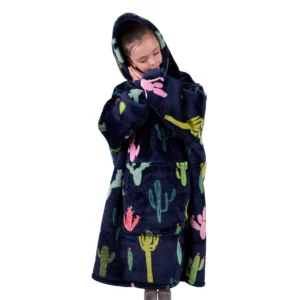 pure western childrens cactus snuggle hoodie 1