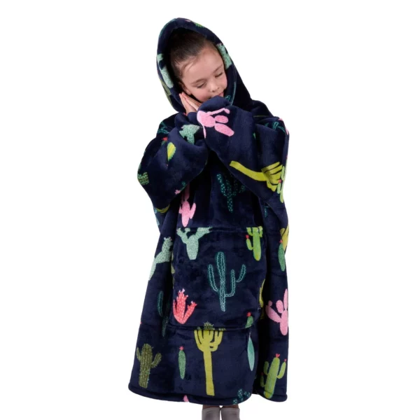 pure western childrens cactus snuggle hoodie 1