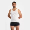 ribbed singlet 2pk white m96022 whi 1
